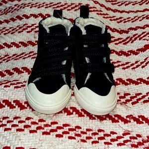 Boys, winter canvas sneaker